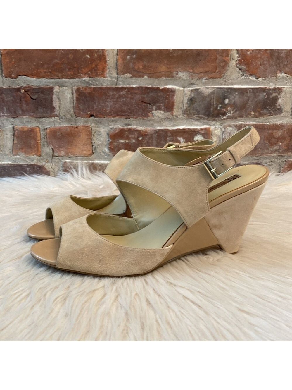 INC Fama Wedge Suede Sandals, Size 11 - Picture 4 of 17